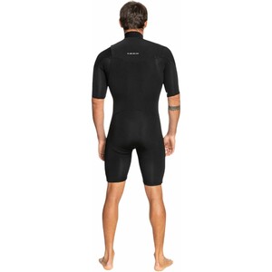 2024 Quiksilver Mens Everyday Sessions 2mm Chest Zip Shorty Wetsuit EQYW503036 - Black